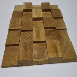 Деревянная мозаика для стен Wood Mosaic 3D Дуб Пирамида