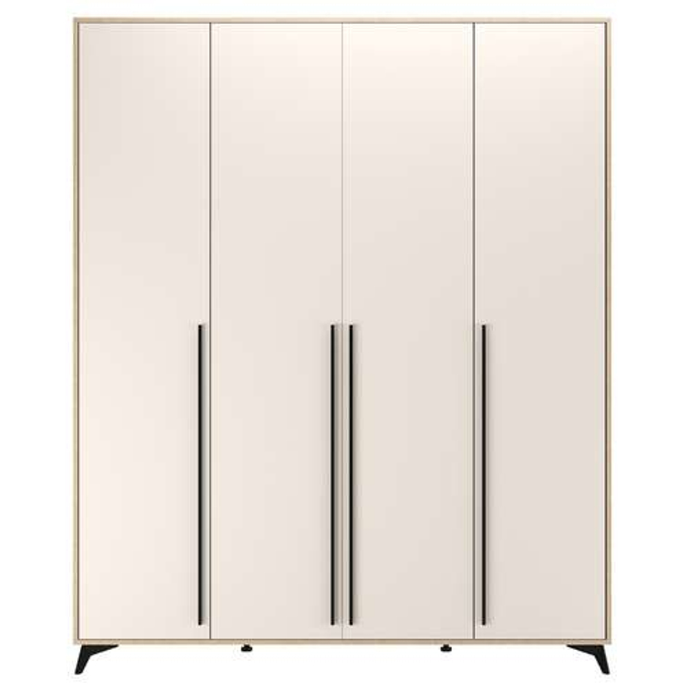 Шкаф 1800 4С2Я с ящиками "ЕВА" Дуб Экспрессив - Сатин