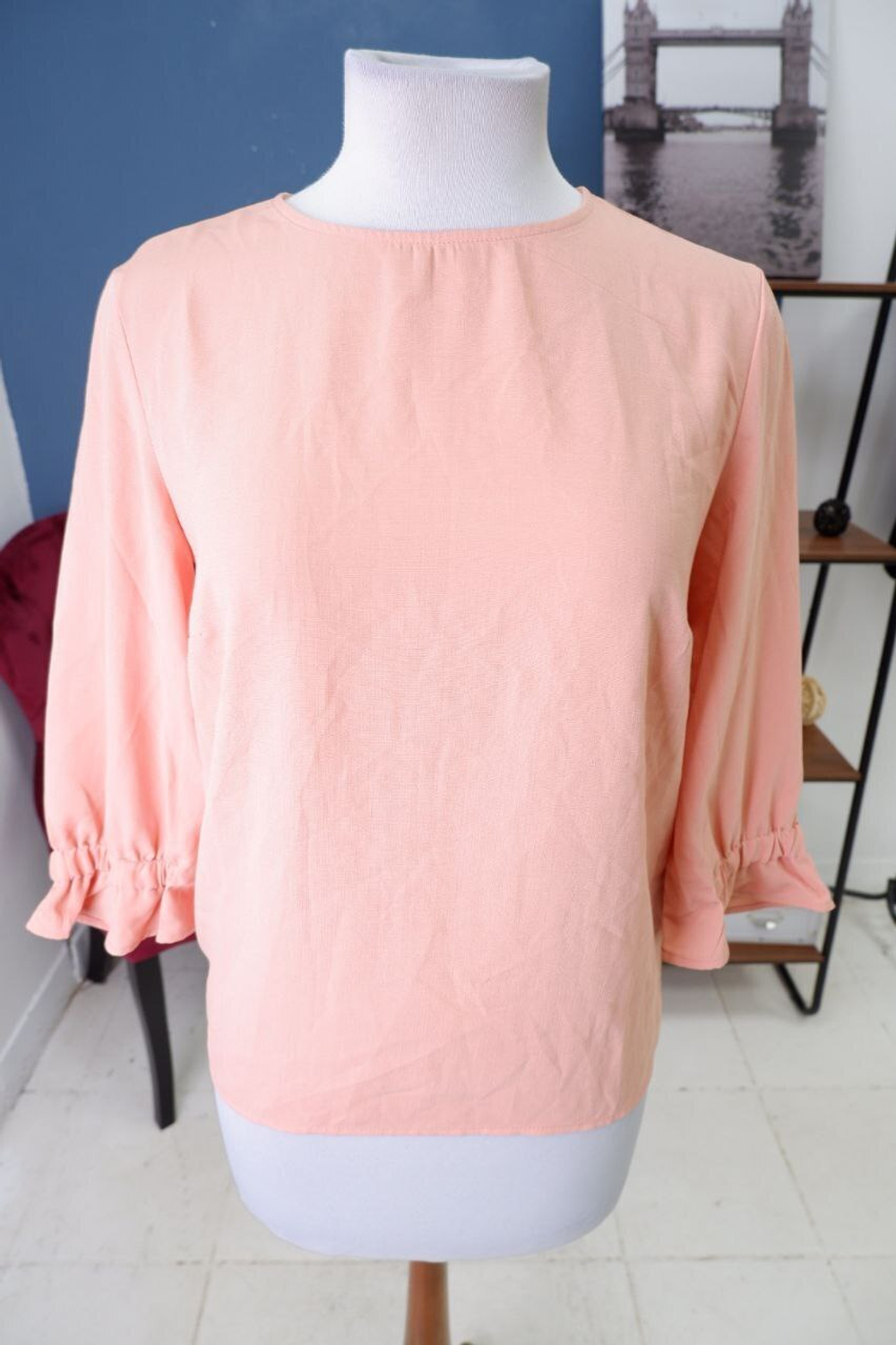 Блузка Pieces лаконичная 42 размер