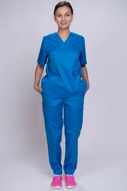 Брюки-джоггеры женские  MedicLine (French Blue)