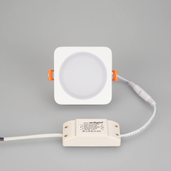 Светодиодная панель LTD-96x96SOL-10W Warm White 3000K (Arlight, IP44 Пластик, 3 года) 017635