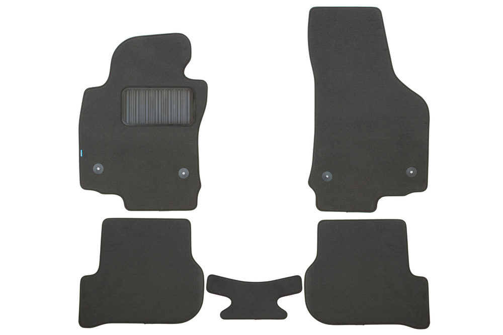 Коврики в салон для SEAT Leon АКПП 2005-2009, 2009-2012, хэтчбек, 5 шт. (текстиль) KLEVER03440222110KH