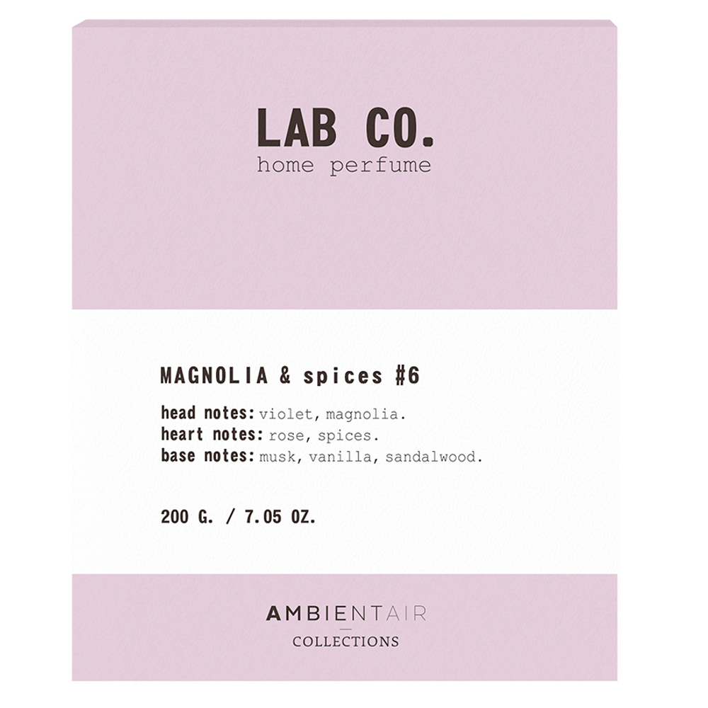 Свеча ароматическая lab co, Магнолия и специи, 40 ч