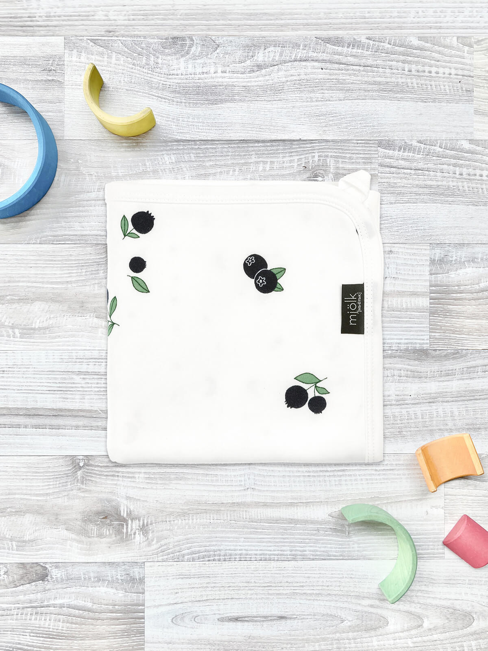 Двусторонний плед Mjölk Голубика, уценка