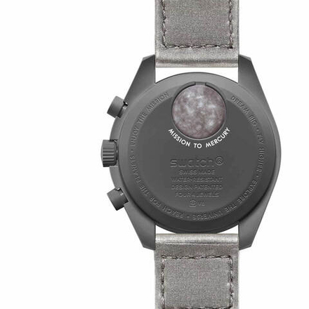 Швейцарские мужские часы Swatch x Omega Bioceramic Moonswatch Mission to Mercury SO33A100
