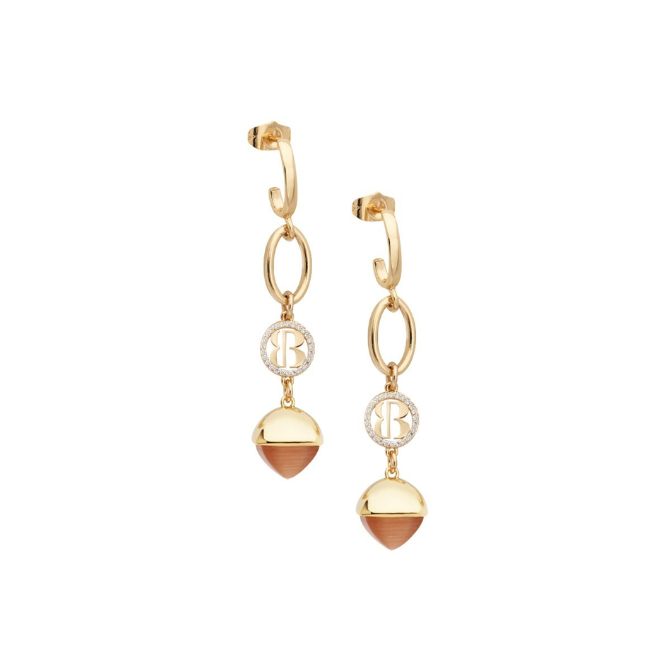 Серьги Boccadamo Caleida Brown XOR530DO BR/G с амазонитом
