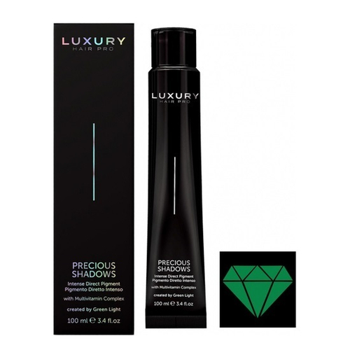 Интенсивный прямой пигмент для волос Оттенок Изумруд Green Light Luxury Hair Pro Precious Shadows Intense Direct Pigments 100мл