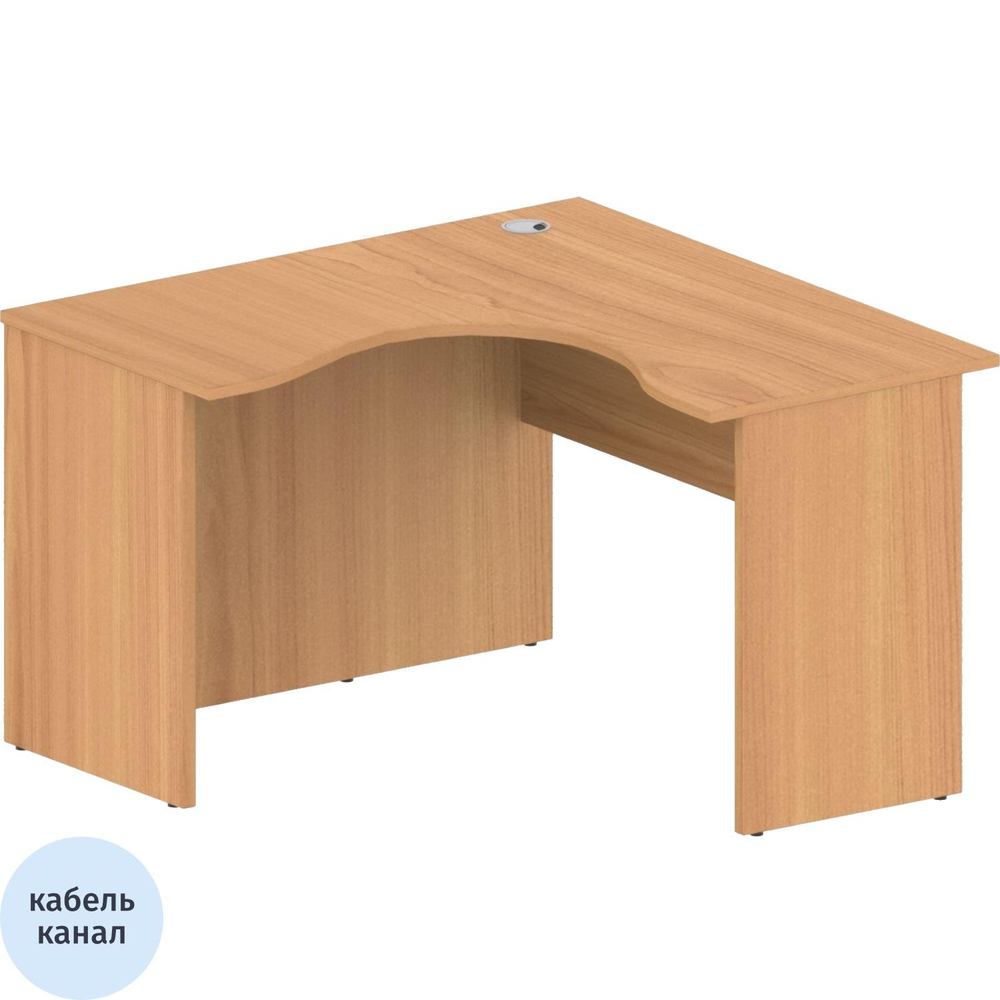 Стол Easy One левый (878,879) груша ароза Ш1200 Г1200