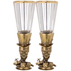 НАБОР ИЗ 2-Х ЛАФИТНИКОВ ДЛЯ ВОДКИ "ДЖОКЕР" 50 МЛ. (КОР=1НАБОР.)