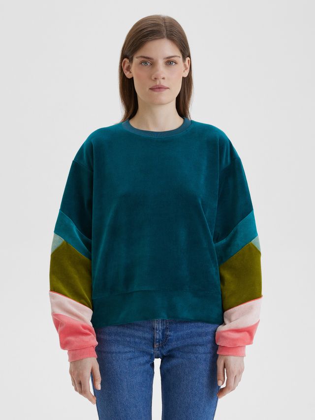 Свитшот "Бабочка"  изумруд