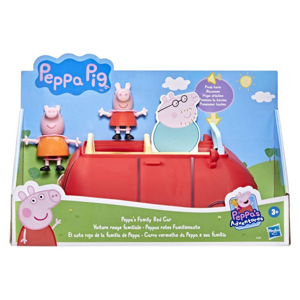 Игровой набор машинка  Hasbro Swinka Peppa -Hasbro Свинка Пеппа - Набор семейных машин + 2 фигурки