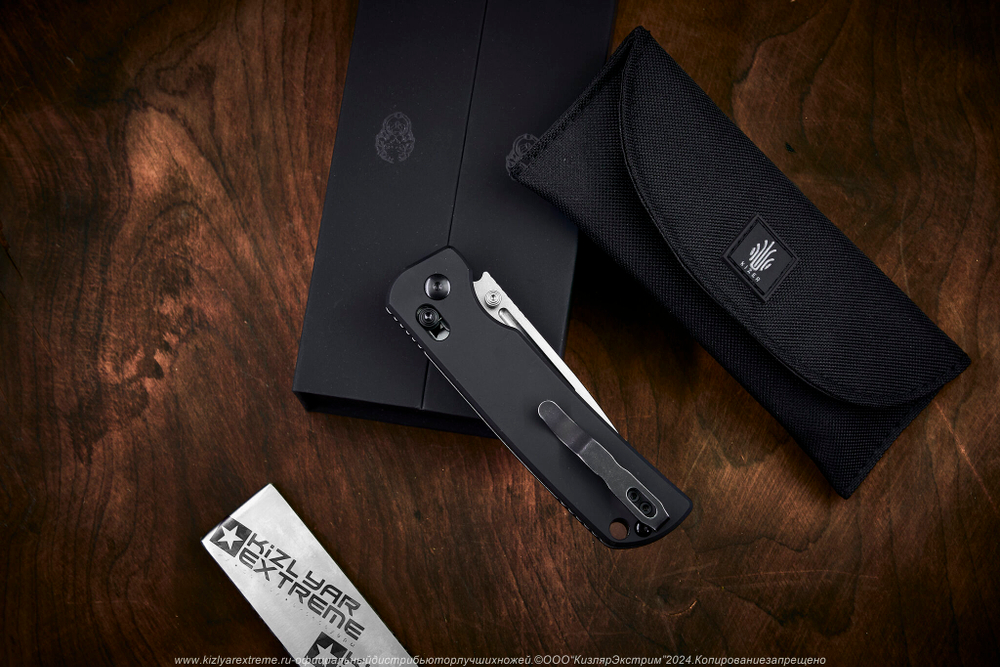 Складной нож Kizer Escort сталь 20CV StoneWash рукоять Алюминий