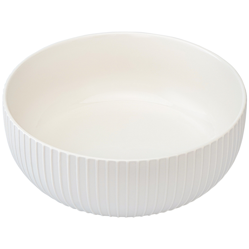 Салатник с крышкой из каучукового дерева soft ripples, dual glazing, D22 см