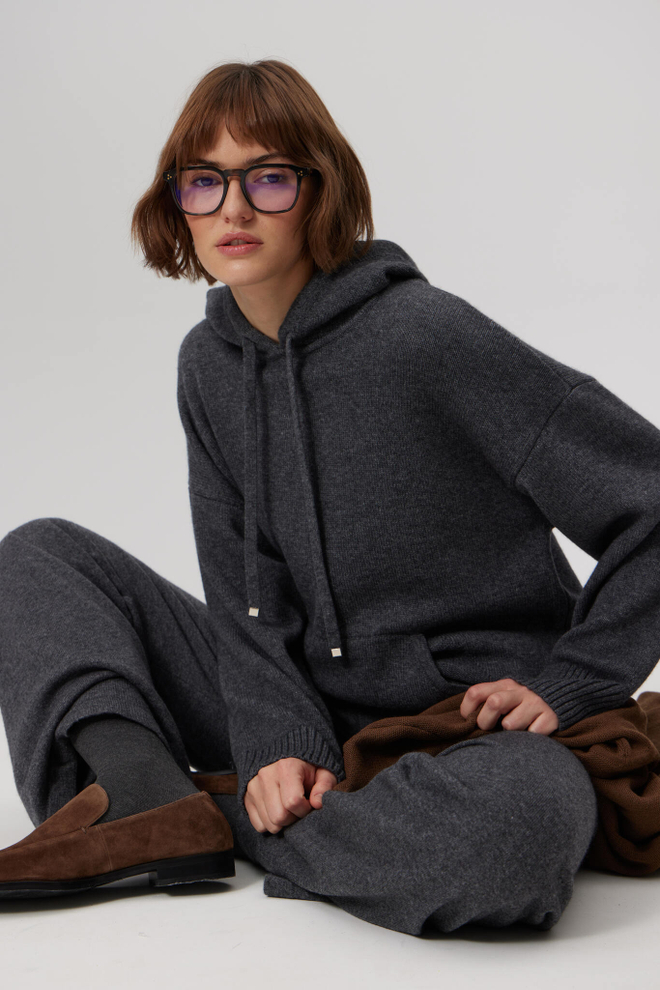 Худи с кашемиром