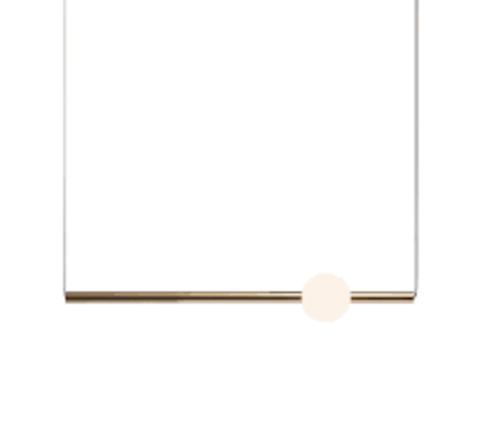 Pendant design lamp  ORION GLOBE by Lee Broom H90 (horizontal,  Gold)