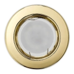 Светильник встраиваемый MR16 50 Вт 80 мм, золотой (без патрона)