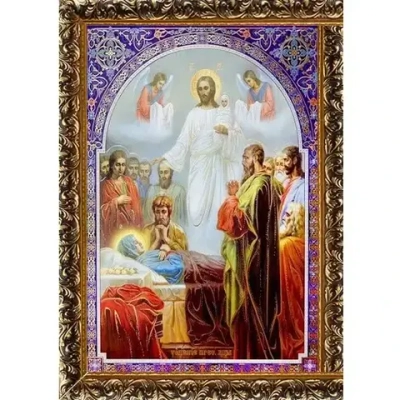 Икона 20*25см в золотой раме «Успение»