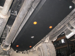 Защита топливного бака (сталь 2 мм) для Mitsubishi L200 2006-2015 (V - все) Alfeco.ALF1422st