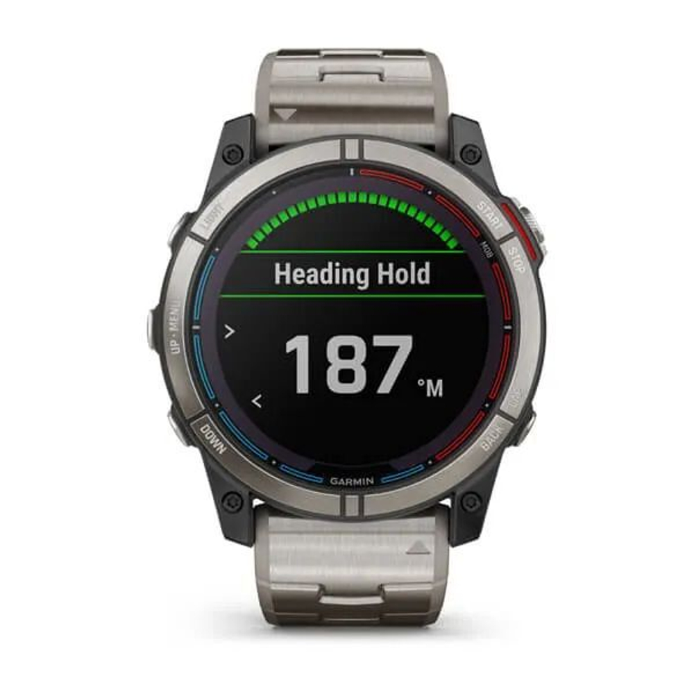 Умные часы Garmin Quatix 7X Sapphire Solar титановый с серебристым титановым браслетом