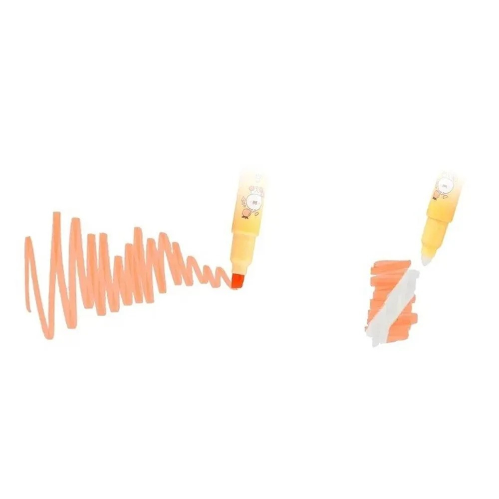 Набор стираемых текстовыделителей, 6 шт, шести цветов, в кейсе, текстмаркеры детские длиной 14.5 см, фломастеры хайлайтеры MC-Basir со специальным стирателем