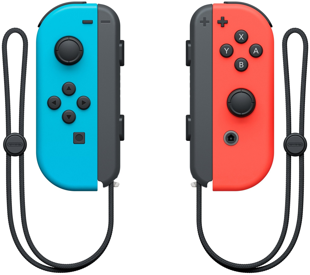Игровая приставка Nintendo Switch OLED 64 ГБ, без игр, неоновый синий/неоновый красный