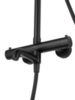 Душевая система с термостатом WONZON & WOGHAND STICK, Черный матовый (WW-88739903-MB)