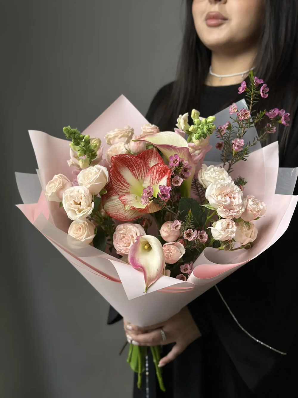 Сборный букет «Розовый туман»