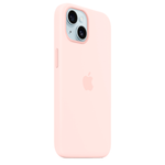 Силиконовый чехол с поддержкой MagSafe Apple Silicone Case для iPhone 15 Plus, Light Pink (Светло-розовый)