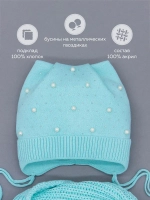 Шапка для девочки осенняя и снуд ушками