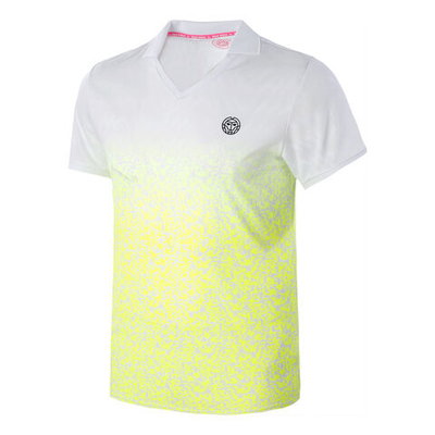 Мужское теннисное поло BIDI BADU Tano Tech Polo Special Edition Men - White, Neon Yellow