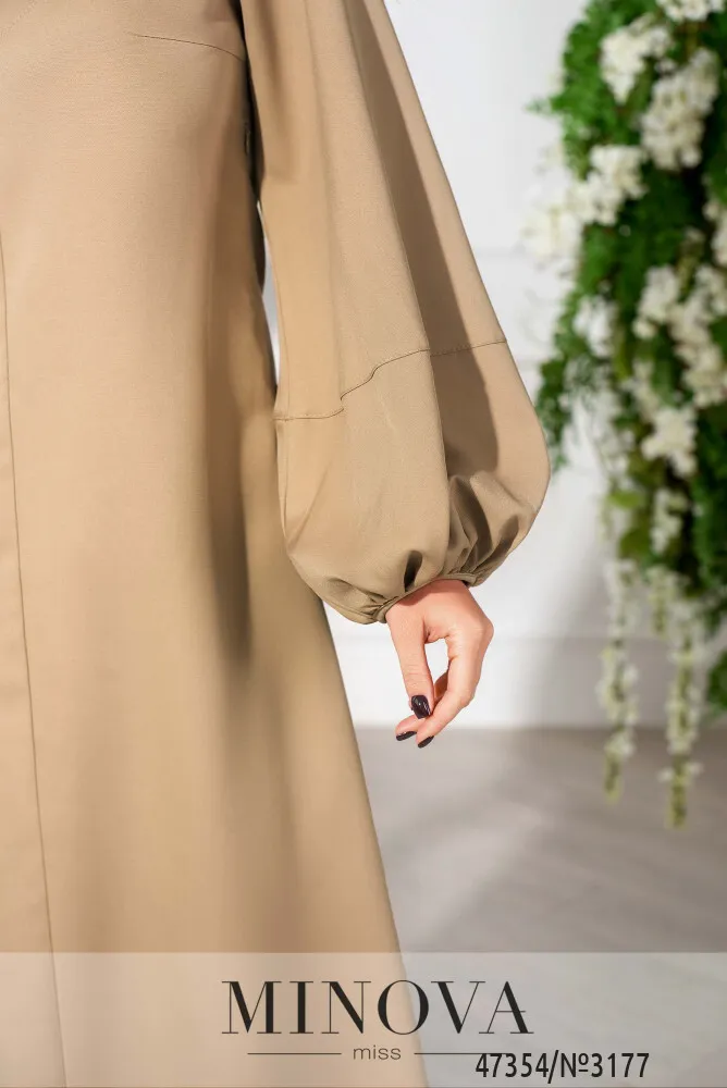 Платье 3177-бежевый Minova