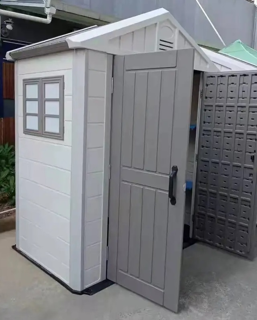 Садовый пластиковый сарай HouzBlock Comfort-1 7,5x4