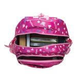 Рюкзак BRAUBERG молодежный, "Сердечки", нейлон, красный, 31х12х45 см, 227074