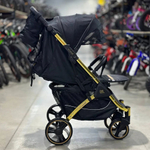 Прогулочная коляска Baballo черный/золотая рама