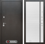 Дверь Входная Лабиринт Silver 22 Белый софт металлическая