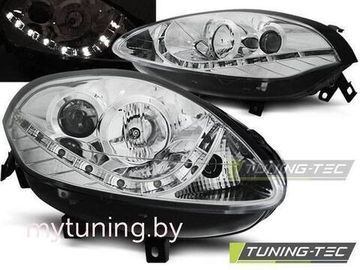 Передние фары Fiat Bravo 2 daylight chrome