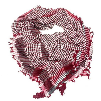 Арафатка-шемаг черно-темно-красная