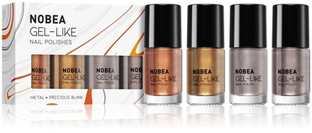 NOBEA Metal Precious Blink Set - набор лаков для ногтей,