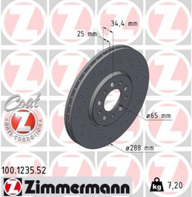 ZIMMERMANN - 100123552-ZIM - Brake Disc
