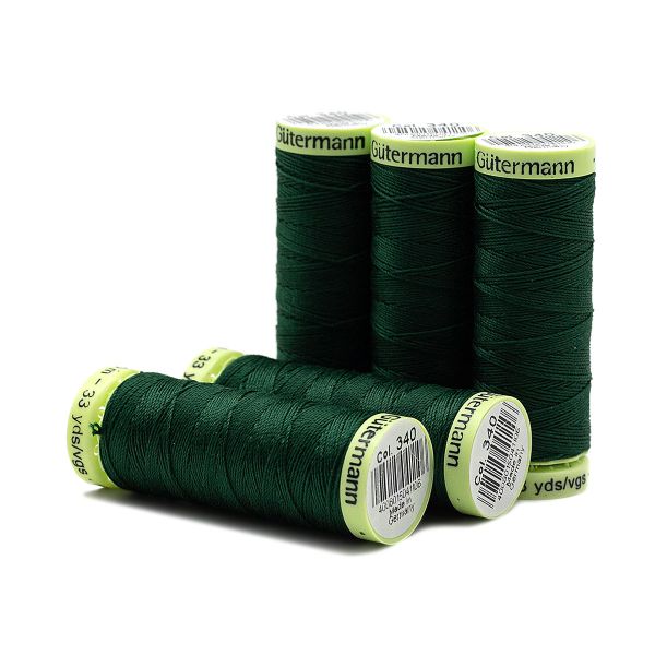 Нитки отделочные Gutermann Top Stitch 30 (30 метров), 5 кат. | 340 зеленый трилистник