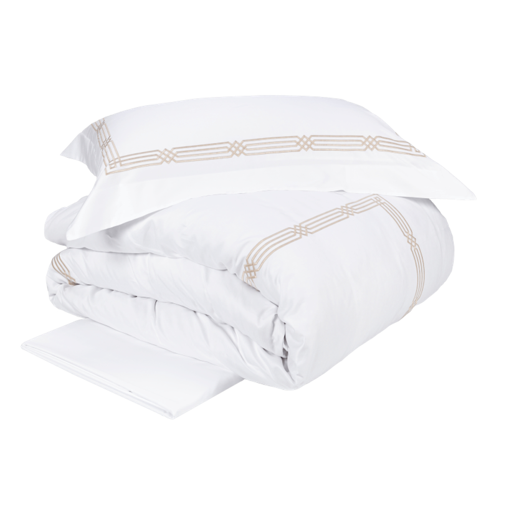 Постельное белье Serbelloni (240 x 220 см) Bianco/Corda