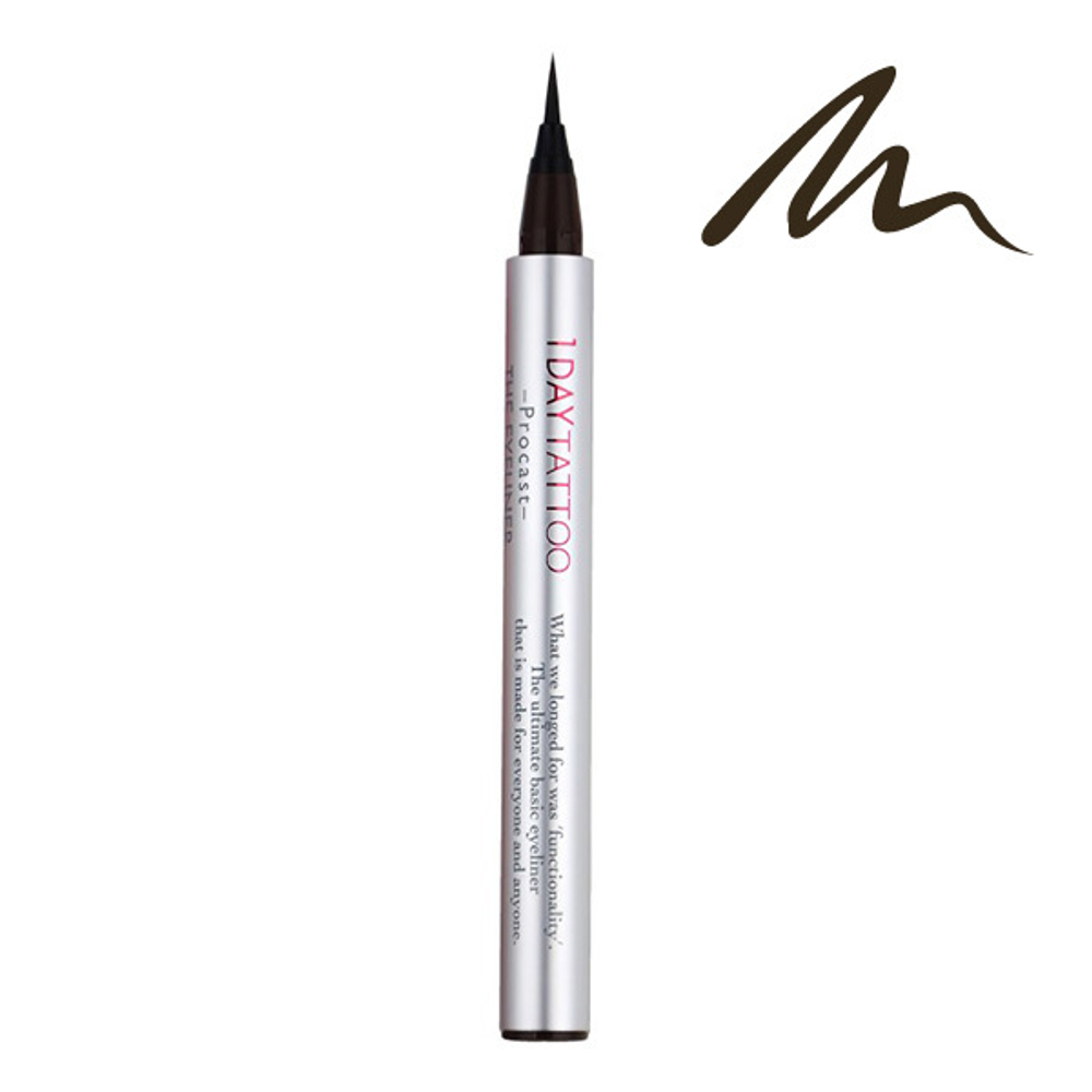 Влагостойкая жидкая премиум-подводка для глаз 24 часа цвет Шоколадно-коричневый K-Palette Real Lasting Eyeliner 24h WP Chocolat Brown Black