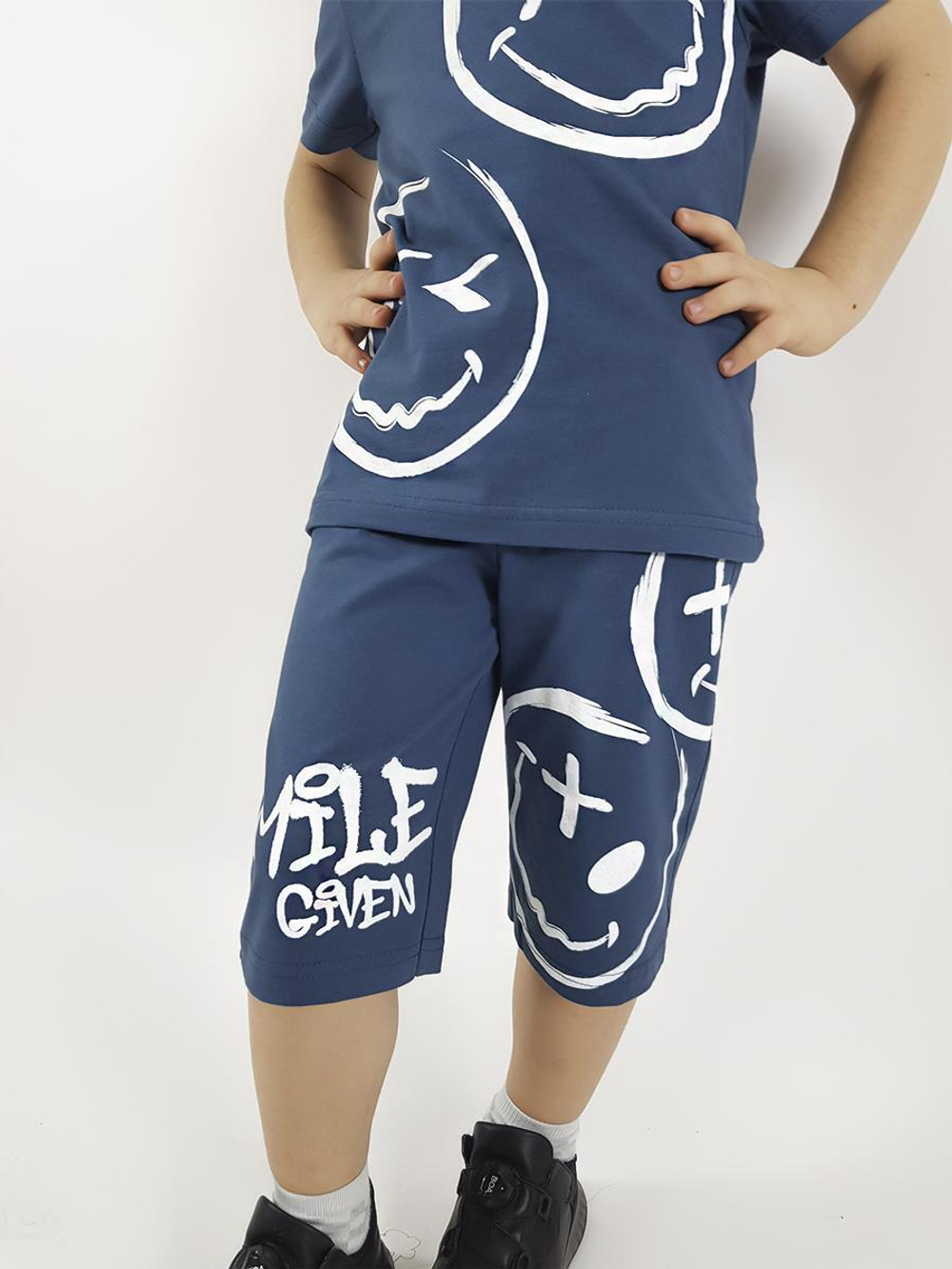 01-123-5 Комплект фуфайка+шорты для мальчика Luneva