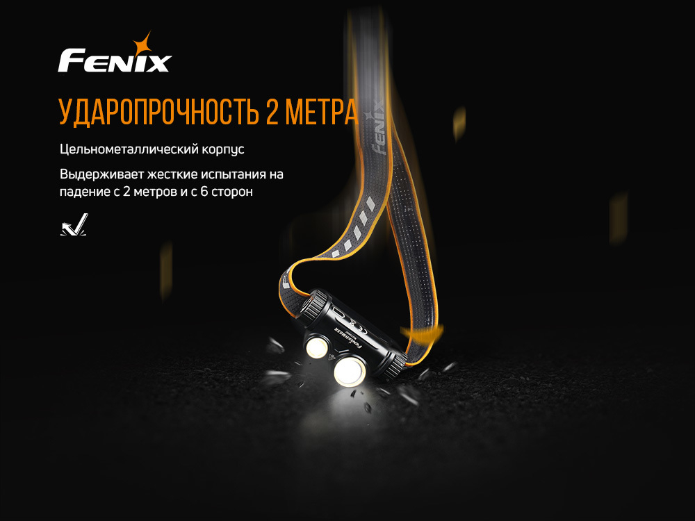 Фонарь светодиодный налобный Fenix HM65R, 1400 лм, аккумулятор