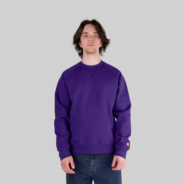 Толстовка мужская Carhartt WIP Chase Sweatshirt артикул:I033660_tyrian - купить в магазине Дайс