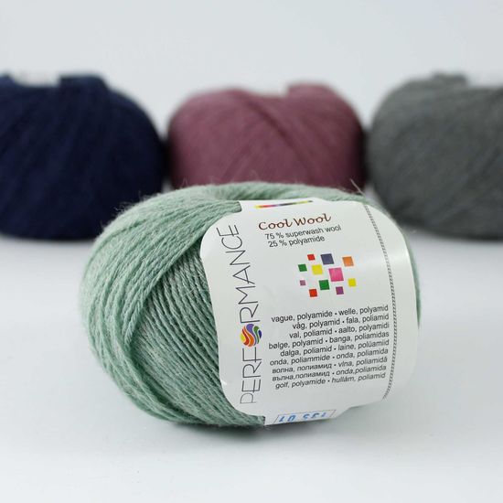 Пряжа Cool Wool 4-ply PERFORMANCE (75% шерсть супервош, 25% полиамид)
