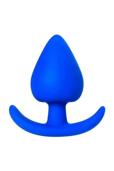 Анальная пробка A-Toys by TOYFA Nosh, силикон, синяя, 8,3 см