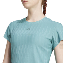 Женская теннисная футболка Adidas Climacool+ - powder teal