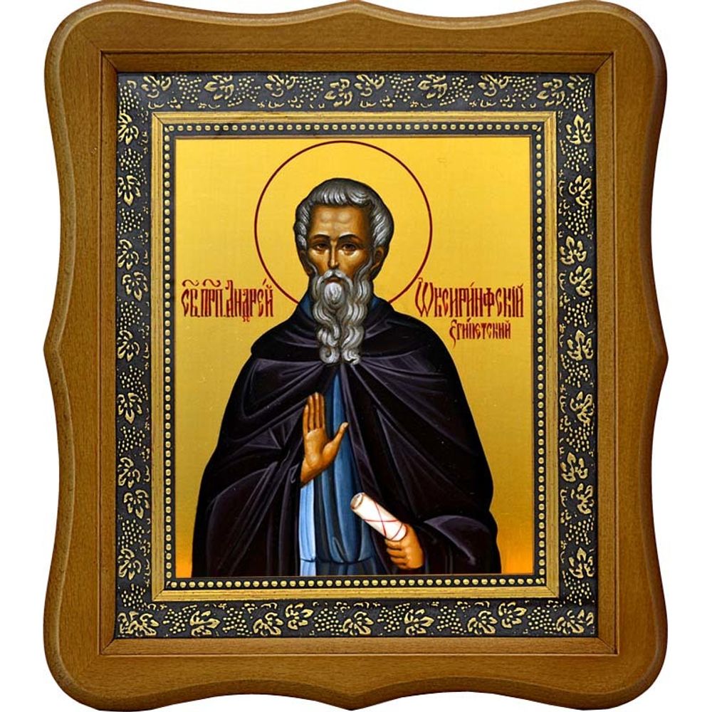 Андрей Оксиринфский (Египетский) Преподобный. Икона на холсте.