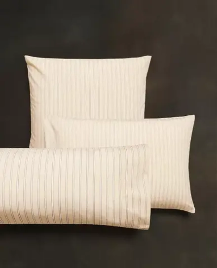 ZARA HOME НАВОЛОЧКА В ПОЛОСКУ, БЕЖЕВЫЙ